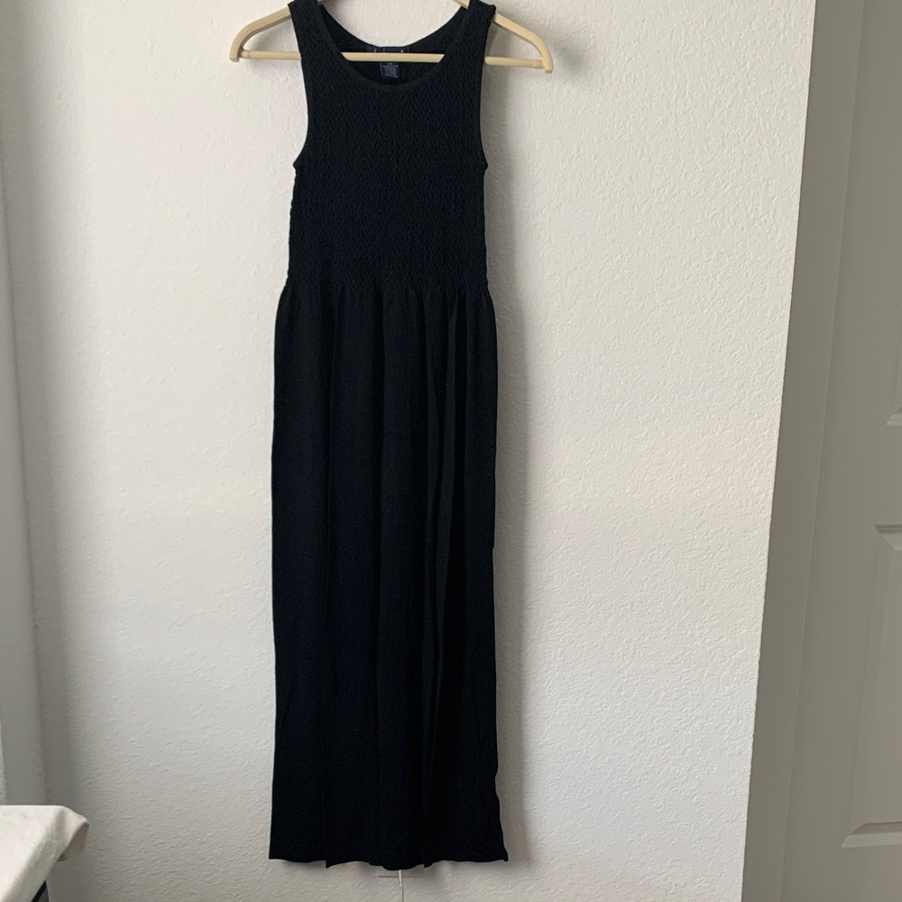Chic Black Sleeveless Maxi Dress